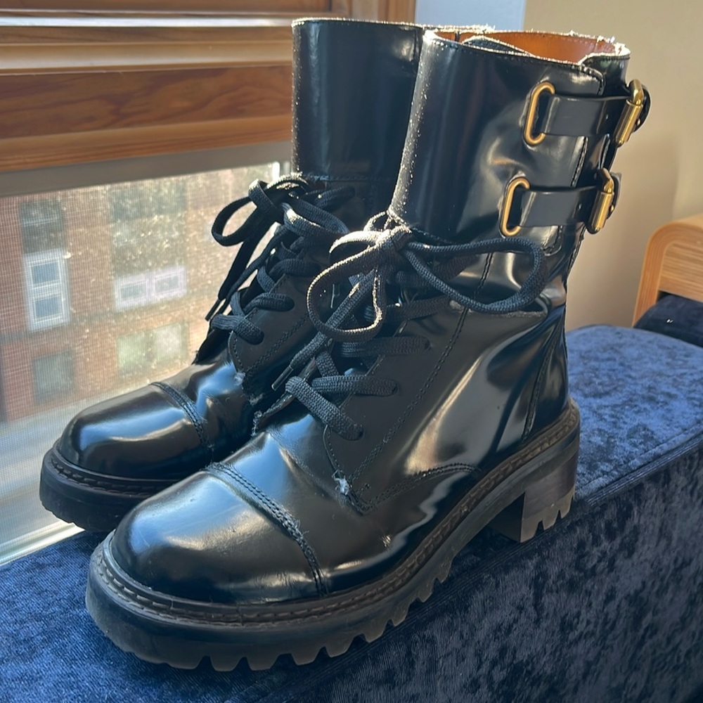 See by Chloe combat booties